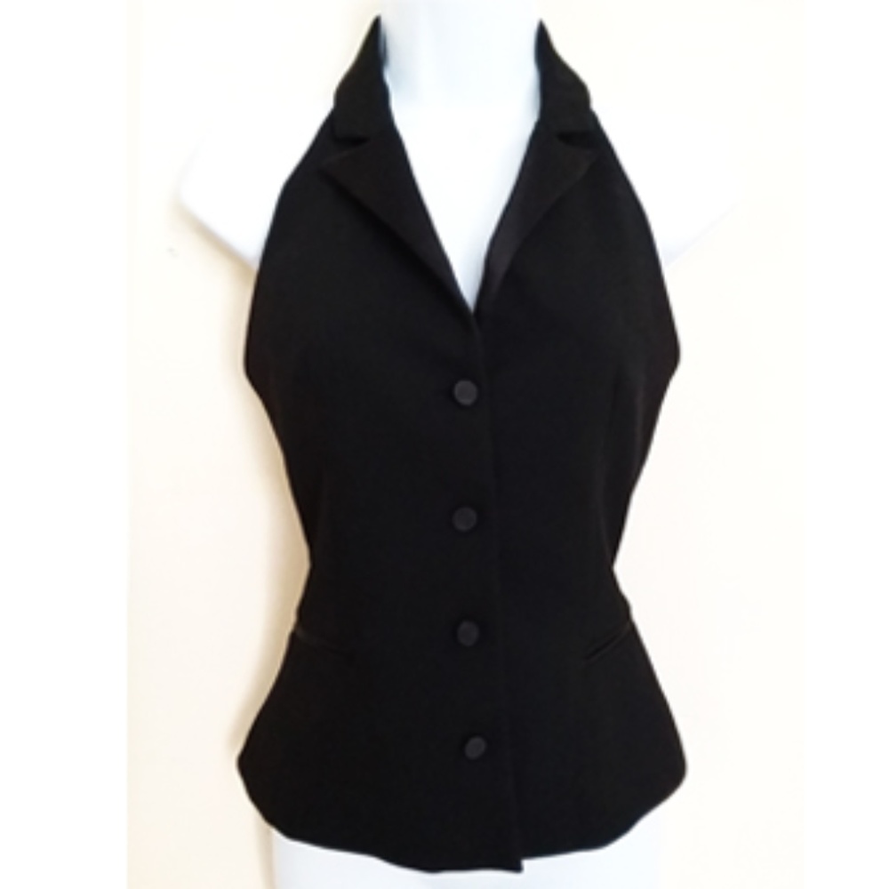 ZARA BASIC BLACK SLEEVELESS VEST SIZE S - Picture 1 of 4